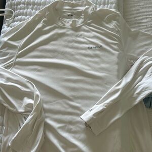 SIMMs L/S sun shirt white with red lettering